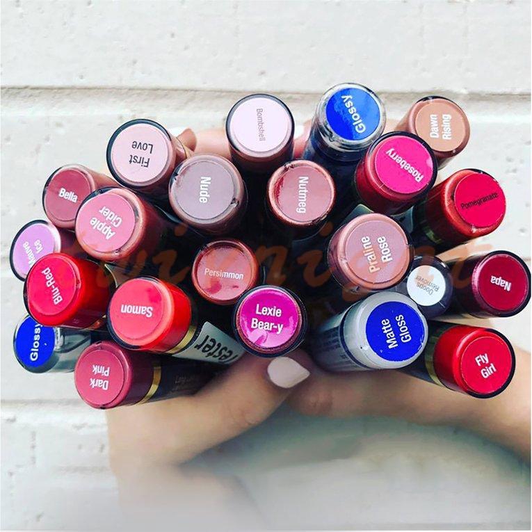 Son môi Lipsense 12 màu bóng tùy chọn lâu trôi không gây bết dính