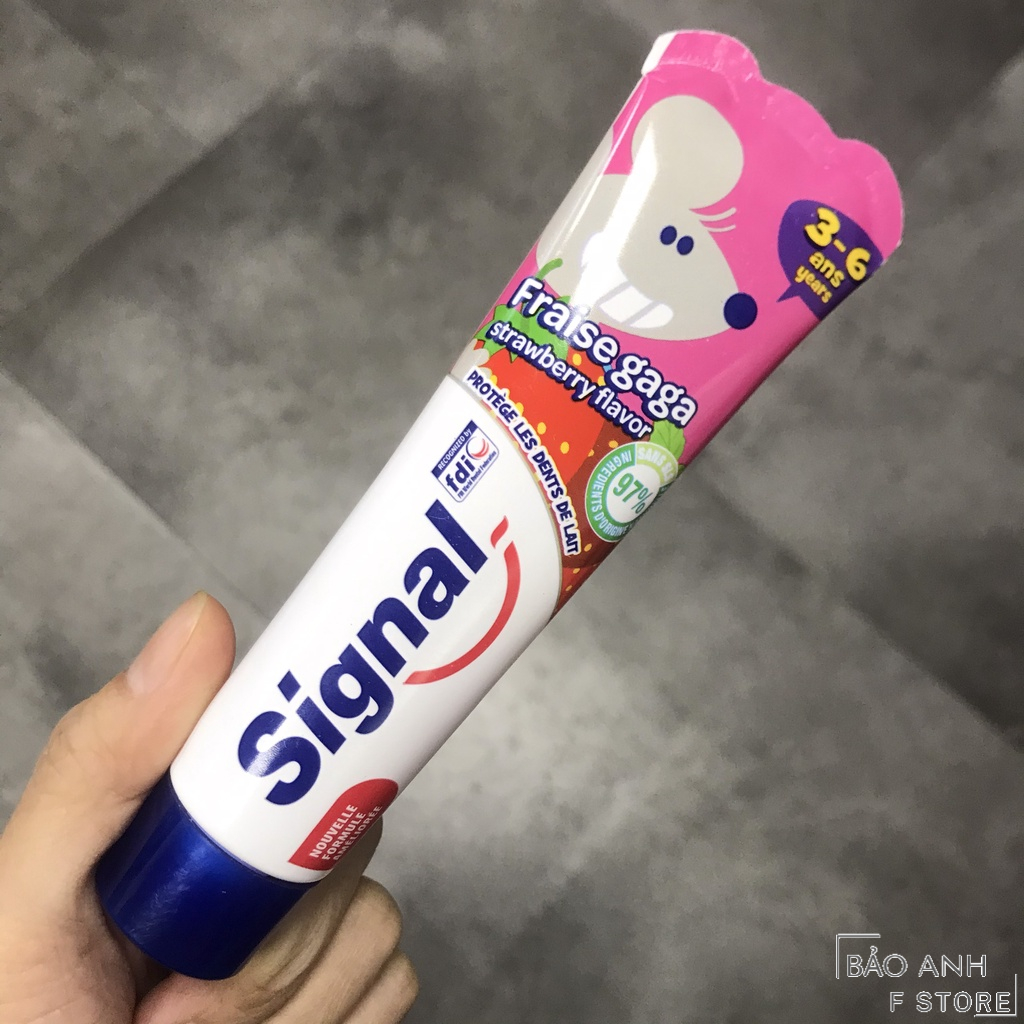 Kem đánh răng cho bé nuốt được SIGNAL 50ml  / KĐR SIGNAL từ 7 tuổi 75ml