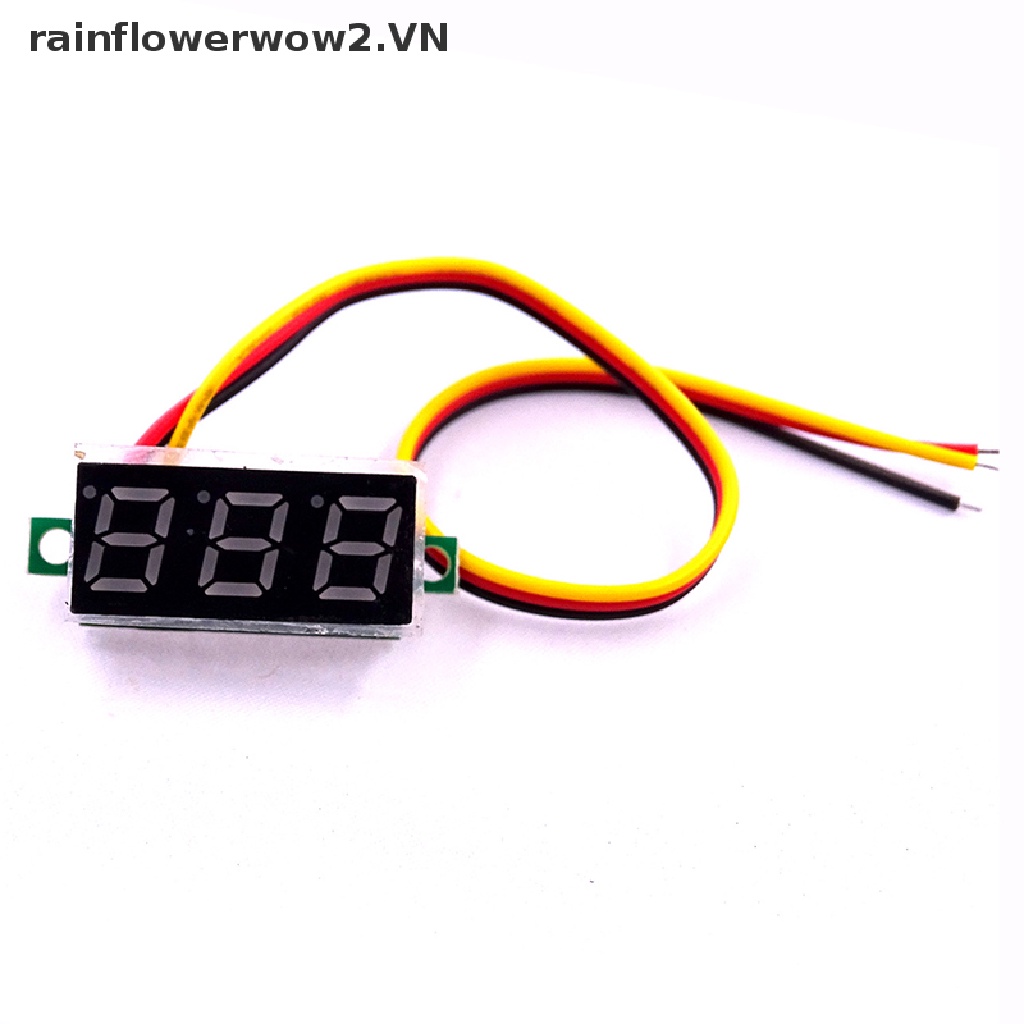 Vôn Kế Kỹ Thuật Số DC 0.28 Inch Có Màn Hình LED Hiển Thị Điện Áp DC0-100V Màu Xanh Lá