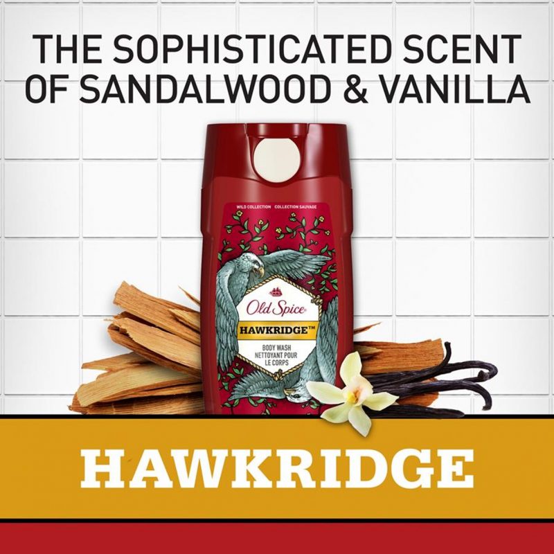 Sữa tắm gel nam Old Spice Wild Collection Hawkridge Men's Body Wash 473ml (Mỹ)