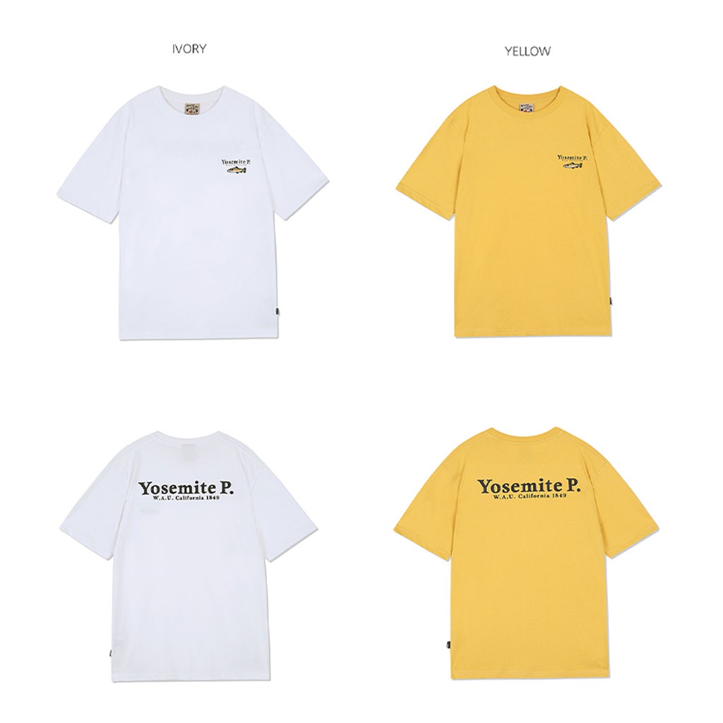 Áo phông WHO.A.U WHRAC2403U YOSEMITE P. thêu hình cá thời trang