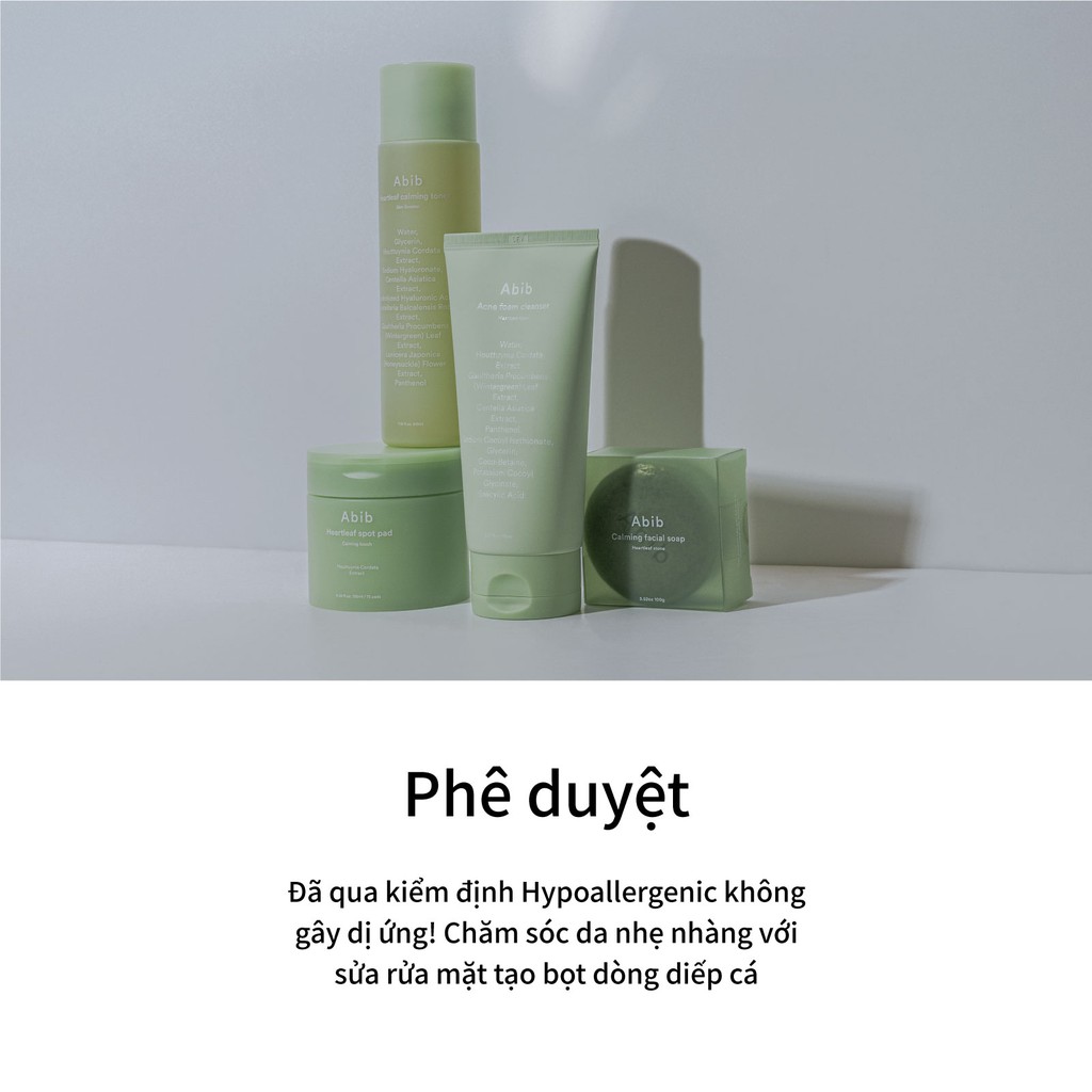 Sữa rửa mặt Abib thành phần diếp cá hỗ trợ giảm mụn làm sạch da 150ml/250ml