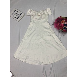 Đầm Cổ Bèo Bẹt Vai- Váy Nữ Đẹp Trễ Vai Dáng xoè nhẹ Kiểu Dáng Nữ Tính, Hiện Đại- Chất Vải Đẹp, Thoải Mái