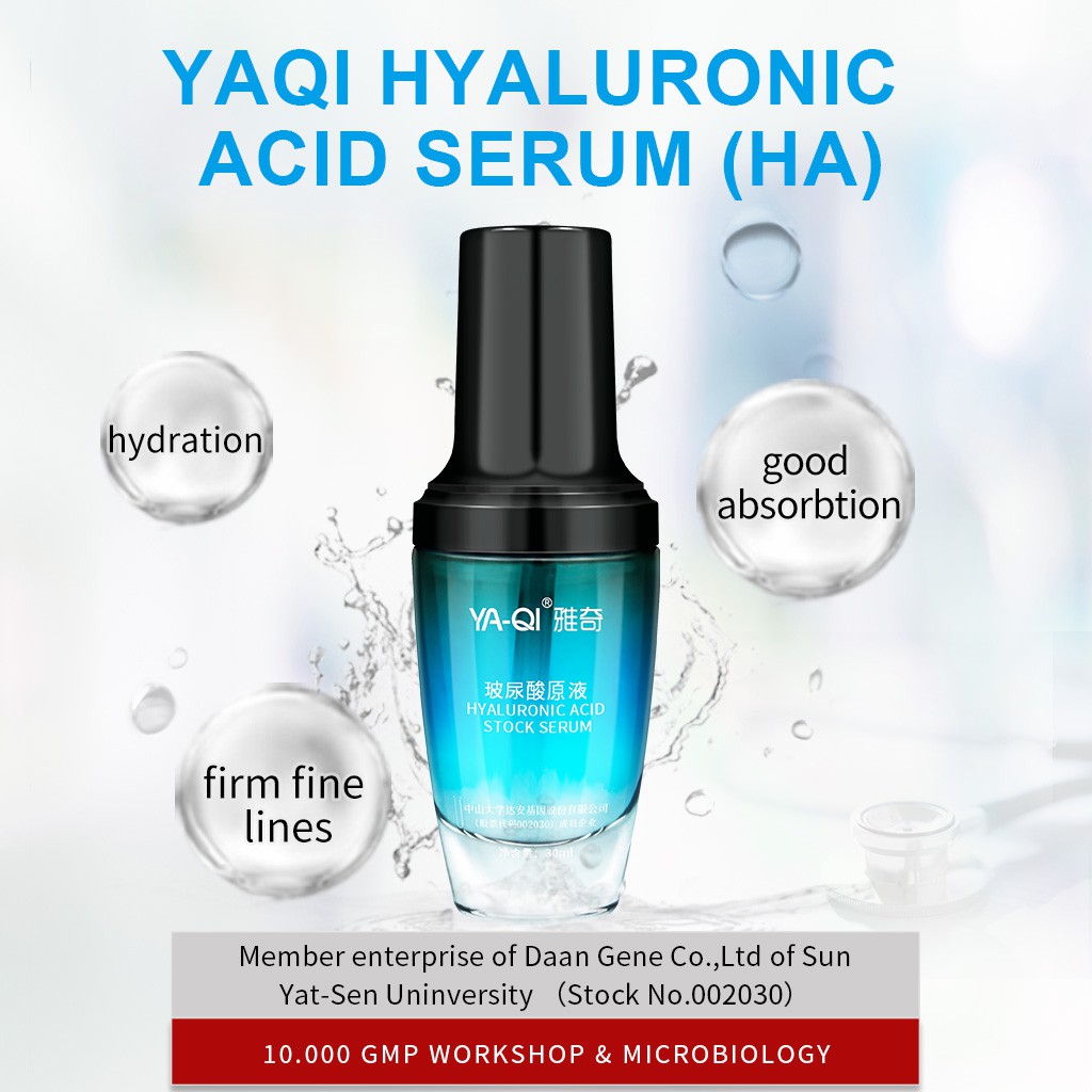 YAQI HA Essence Serum / Hyaluronic Acid Stock Serum 30ml / Loại bỏ nếp nhăn / Khóa độ ẩm.