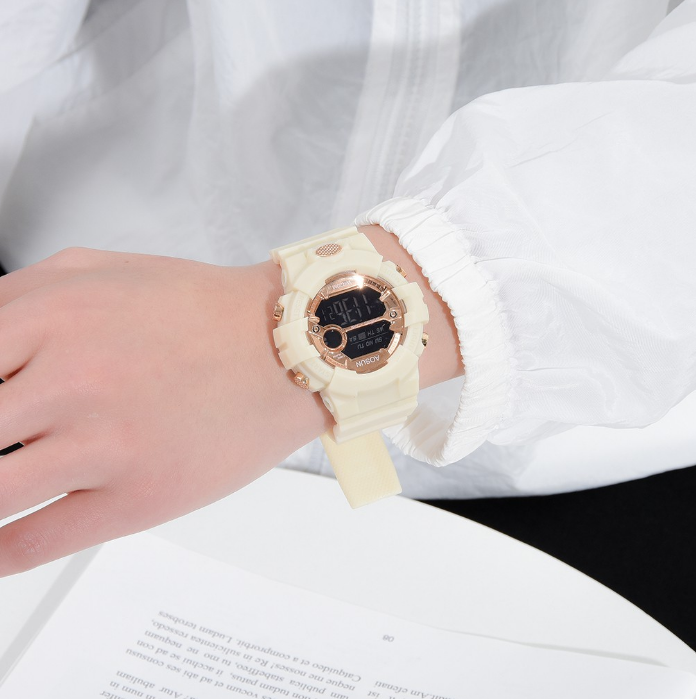 Đồng Hồ Điện Tử Báo Thức Phát Sáng Thời Trang Cho Nữ