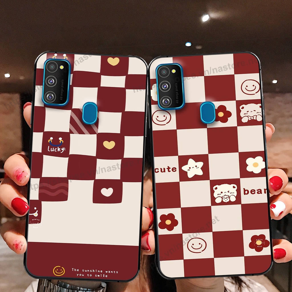 Ốp lưng Samsung M21 / M30s / M31 trái tim mặt cười, gấu cute thể thao cá tính