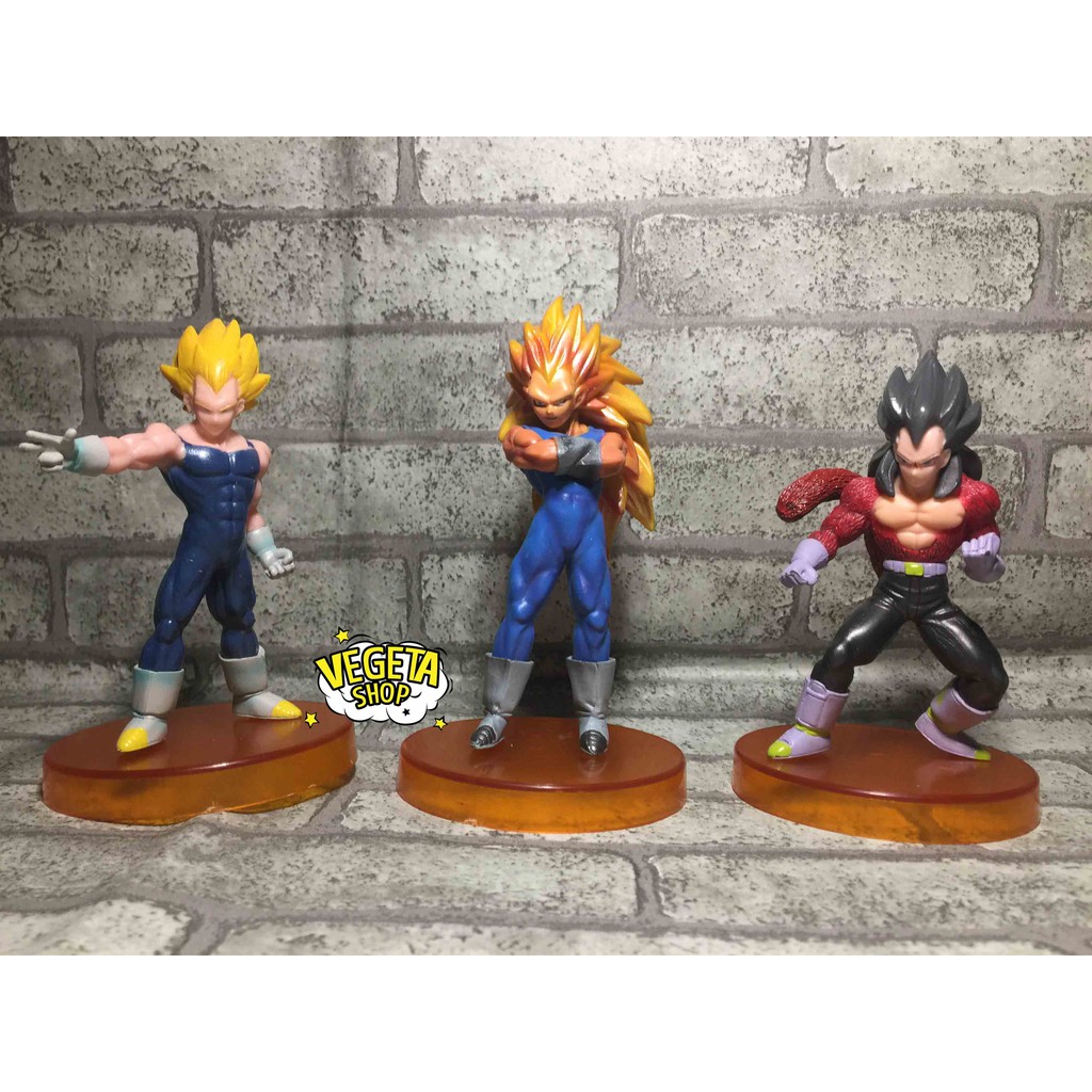 Mô hình Dragon Ball - Goku Gohan Majin Vegeta SSJ SSJ3 SSJ4 Cell Bardock Xên bọ hung - Đế cam - Cao 10~13cm