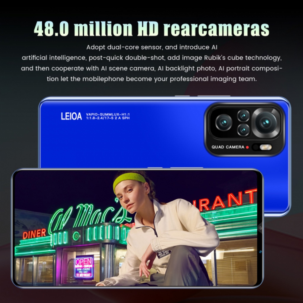 Điện thoại thông minh Note10 pro Bán di động chính hãng  Máy ảnh HD hình lớn game thẻ kép Android 5G COD