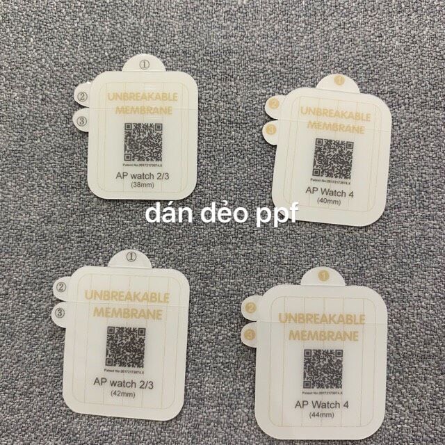 Miếng dán dẻo PPF Apple watch 38mm/40mm/42mm/42mm