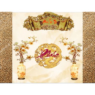 Tranh dán tường 3D Bàn thờ 80cm*1m2