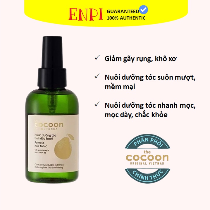 Nước dưỡng tóc Tinh dầu bưởi Cocoon