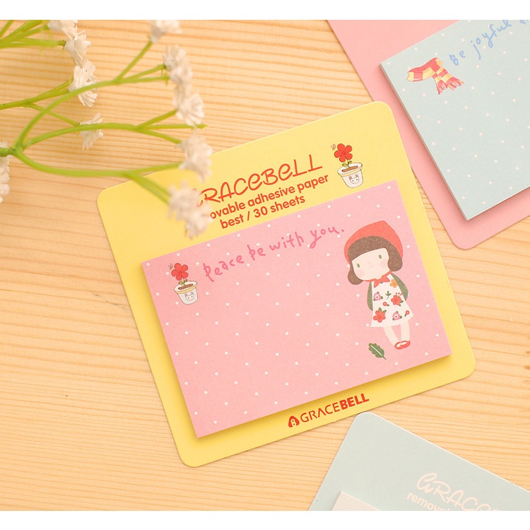 Giấy Note ghi chú họa tiết hoạt hình dễ thương