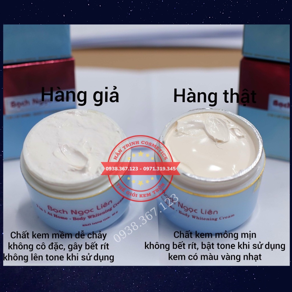 Kem Bạch Ngọc Liên Body Chính Hãng 90g - Mỹ Phẩm Hân Trinh