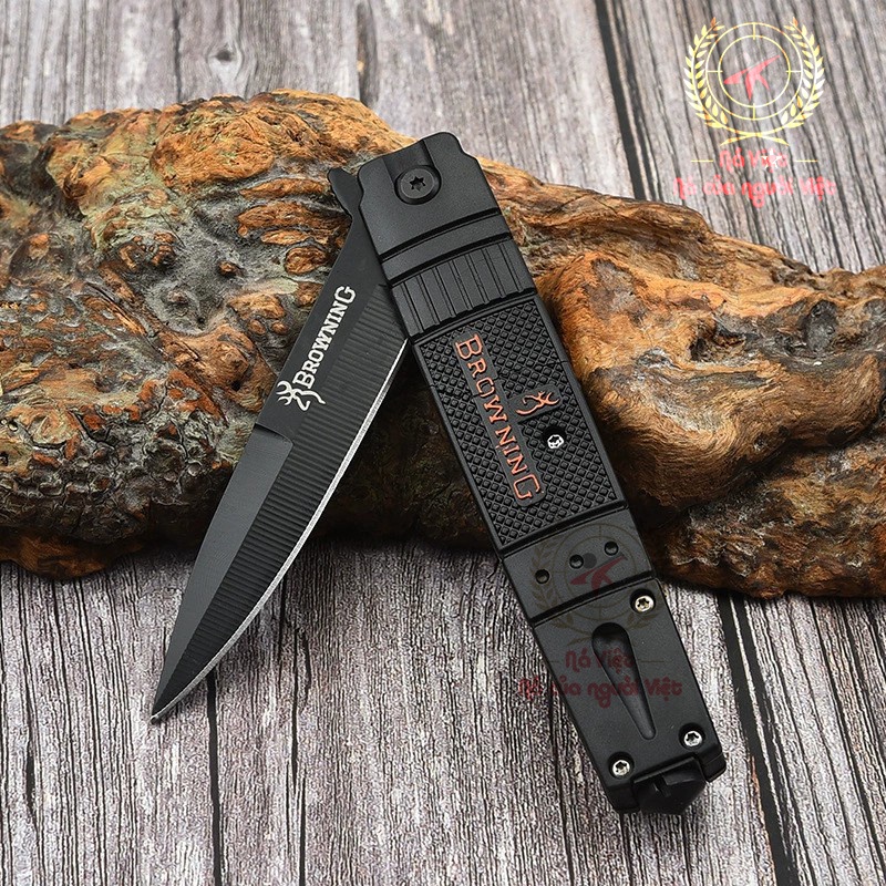 [Đồ đi phượt] Dao Gấp Browning Đen Cao Cấp Đa Chức Năng [DP5]