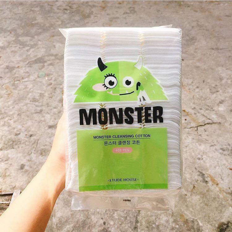 Bông Tẩy Trang Monster 408 Miếng