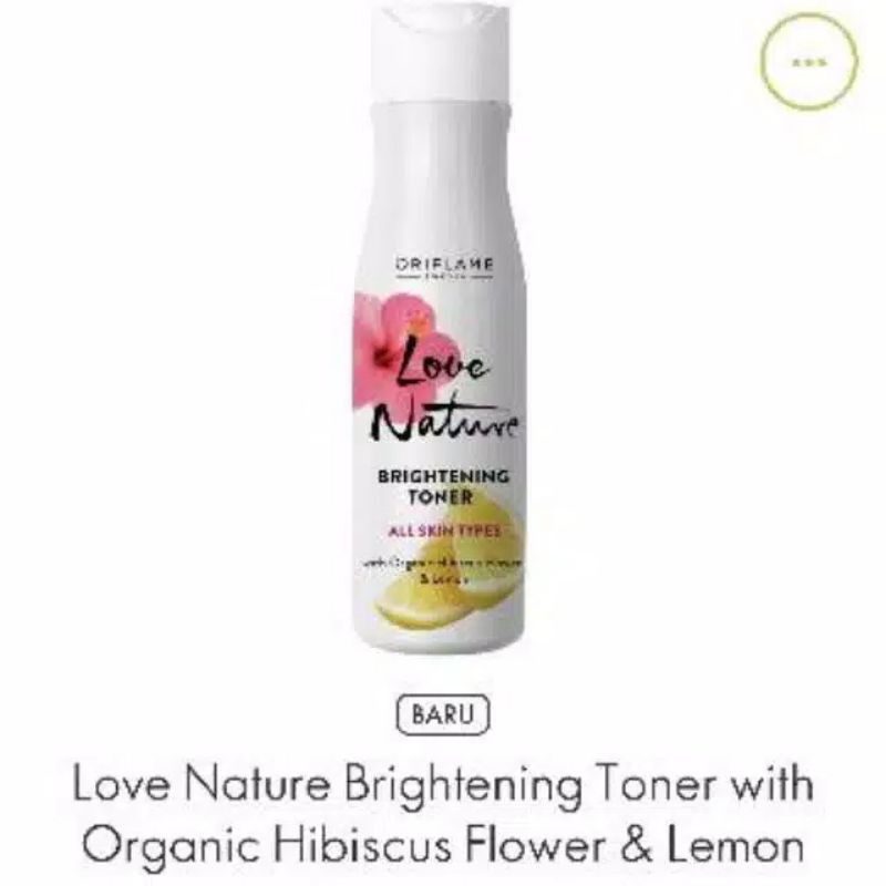 (Hàng Mới Về) Sữa Rửa Mặt / Toner / Kem Dưỡng Da Hiệu Love Nature Brigthening