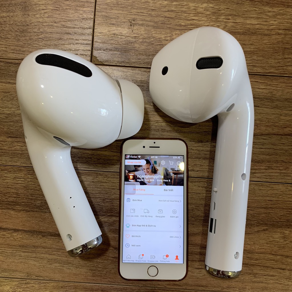 ( Xả hàng) Loa Bluetooth Khổng Lồ Hình Airpod - Pro (BH 6 Tháng)