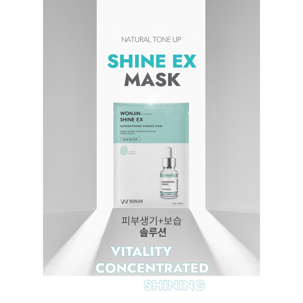 Mặt Nạ Wonjin Shine Ex  Concentrated Essence Mask 30ml Dưỡng Da Căng Mọng Tức Thì Dưỡng Sáng Da Tự Nhiên