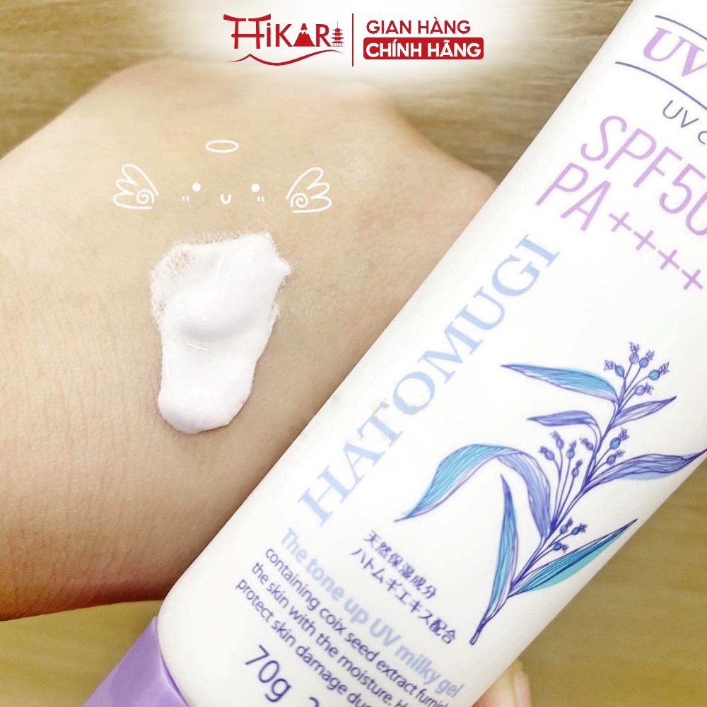 Kem chống nắng ý dĩ Hatomugi UV Care & Moisturizing SPF50+ PA++++