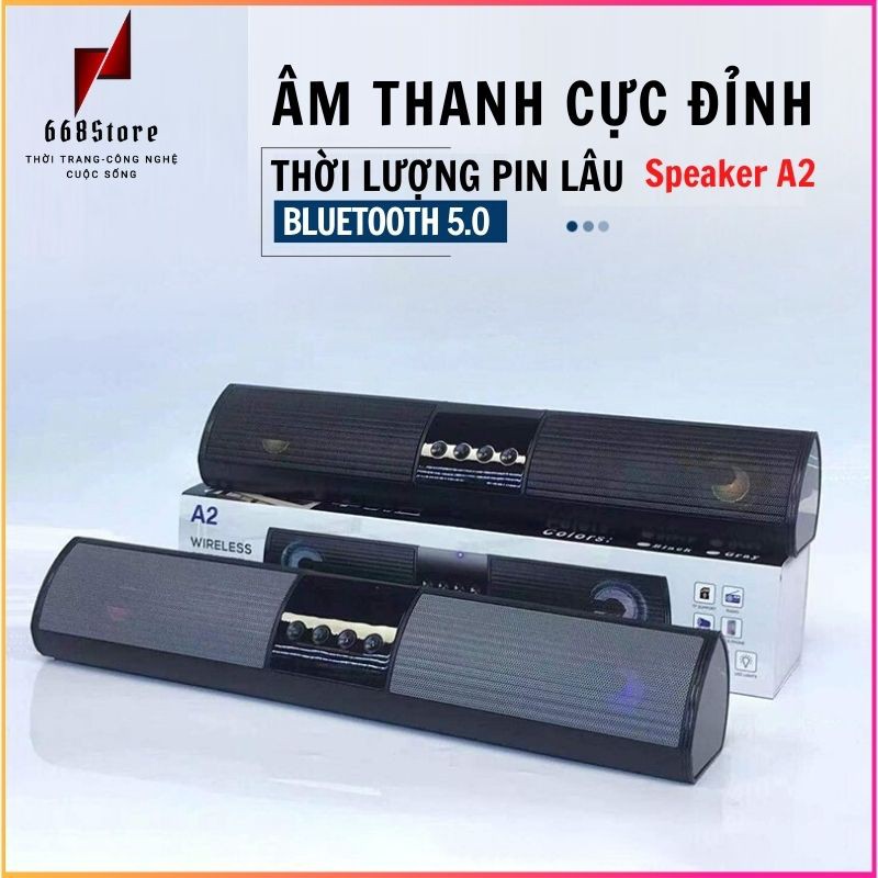 Loa Bluetooth Speaer A2,thiết kế đẹp âm thanh cực đỉnh, hỗ trợ usb và khe cắm thẻ nhớ, bảo hành 12 tháng