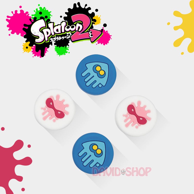 Núm bọc analog Splatoon 2 hãng Geekshare cao cấp cho Joy-Con - Nintendo Switch