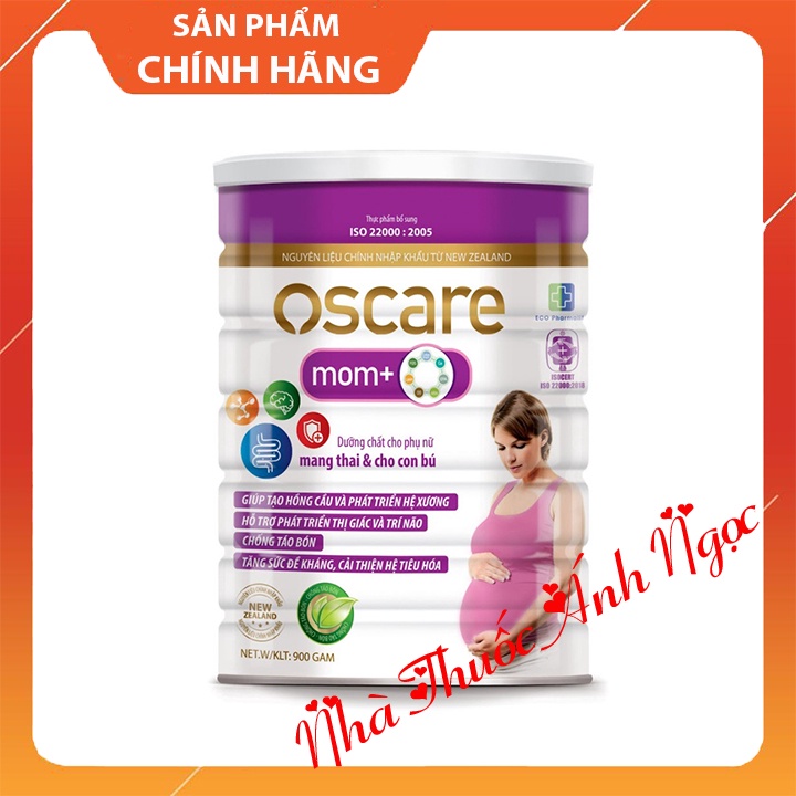 Sữa Oscare Mom + - sữa cho bà bầu giúp bổ sung vitamin và khoáng chất dành riêng cho phụ nữ có thai và cho con bú