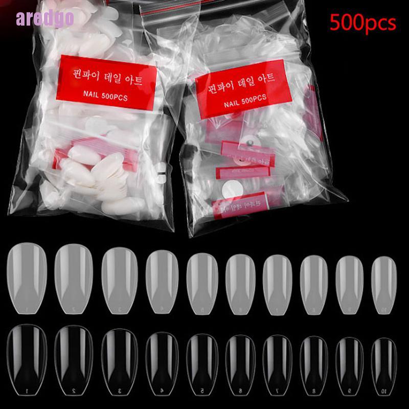 [Hàng mới về] Set 500 móng tay giả tiện lợi chất lượng cao