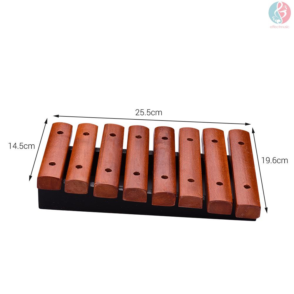 Đàn Phiến Gỗ 8 Nốt Xylophone Kèm 2 Cây Gõ Bằng Gỗ Cho Bé