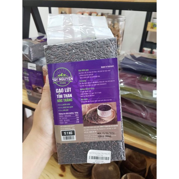 GẠO LỨT TÍM THAN TÂY NGUYÊN FOODS 1KG