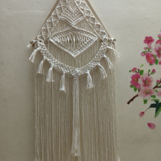 Tam giác macramé trang trí tranh macramé trang trí