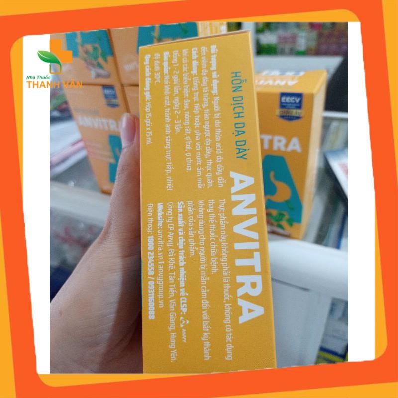 Dạ dày Anvitra giảm ợ chua nóng rát,trào ngược