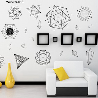 Miếng dán tường hoạ tiết hình học đơn giản dùng trang trí nội thất