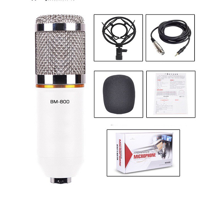 Micro BM800 -Micro Thu Âm Hát Karaoke Live Stream