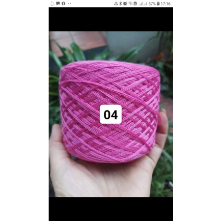 Cuộn sợi lụa 100% của Đức , sợi chập 0.8mm, sử dụng đan móc áo váy bikini mùa hè, sợi mềm, nhẹ,mát.