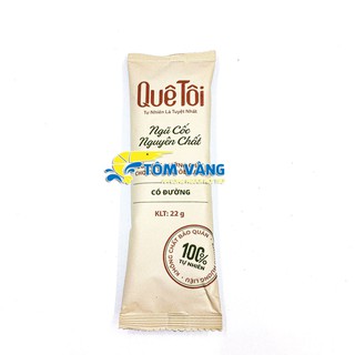 [Gói lẻ ] Bột Ngũ Cốc Nguyên Chất Quê Tôi gói 22g - Tôm Vàng