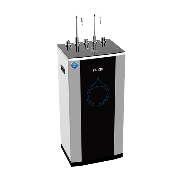 Máy lọc nước nóng lạnh 2 vòi 10 lõi Smax có đèn cảnh báo thay lõi KAROFI KAD-D50 - Bảo hành 36 tháng