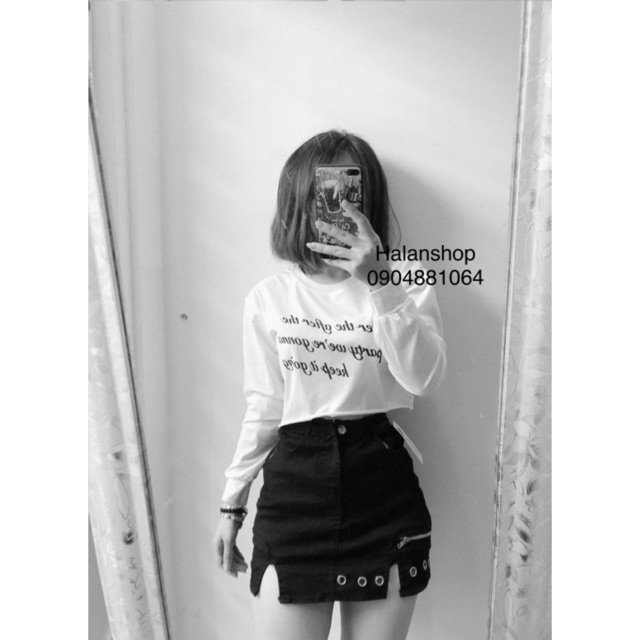 Chân váy kaki phối khoen cá tính | BigBuy360 - bigbuy360.vn