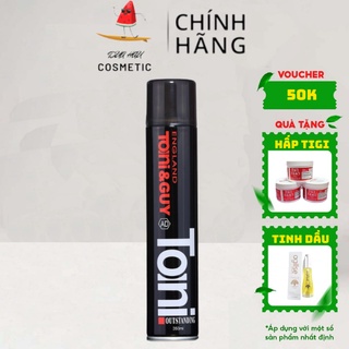 Gôm xịt tóc toni & guy | giữ cứng nếp tóc | chính hãng | dung tích 320ml