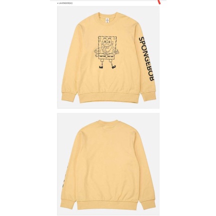 Áo Sweater NII x SpongeBob made in KOREA ( săn sale 50%)