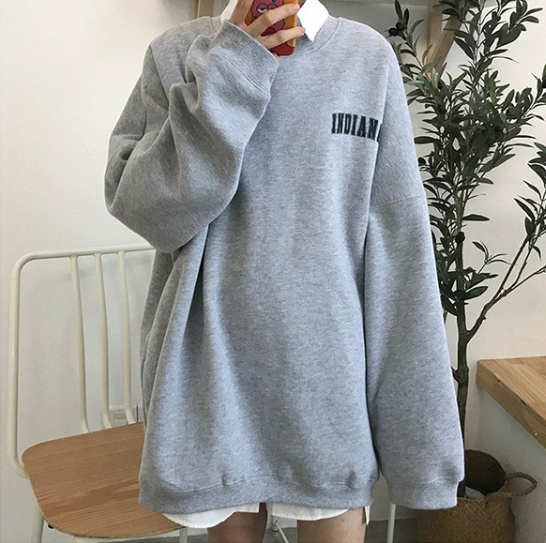 Áo Sweater Cổ Tròn Dáng Rộng Phong Cách Hiphop Cá Tính