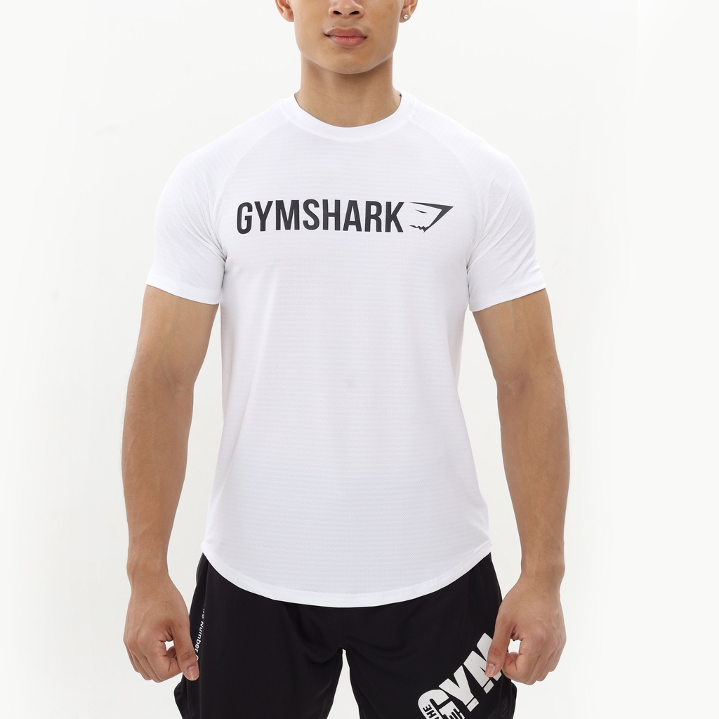 Áo Thể Thao Tập Gym Nam GymShark Cộc Tay Thun Kim Co Giãn 4 Chiều Thoáng Mát Thấm Hút Mồ Hôi