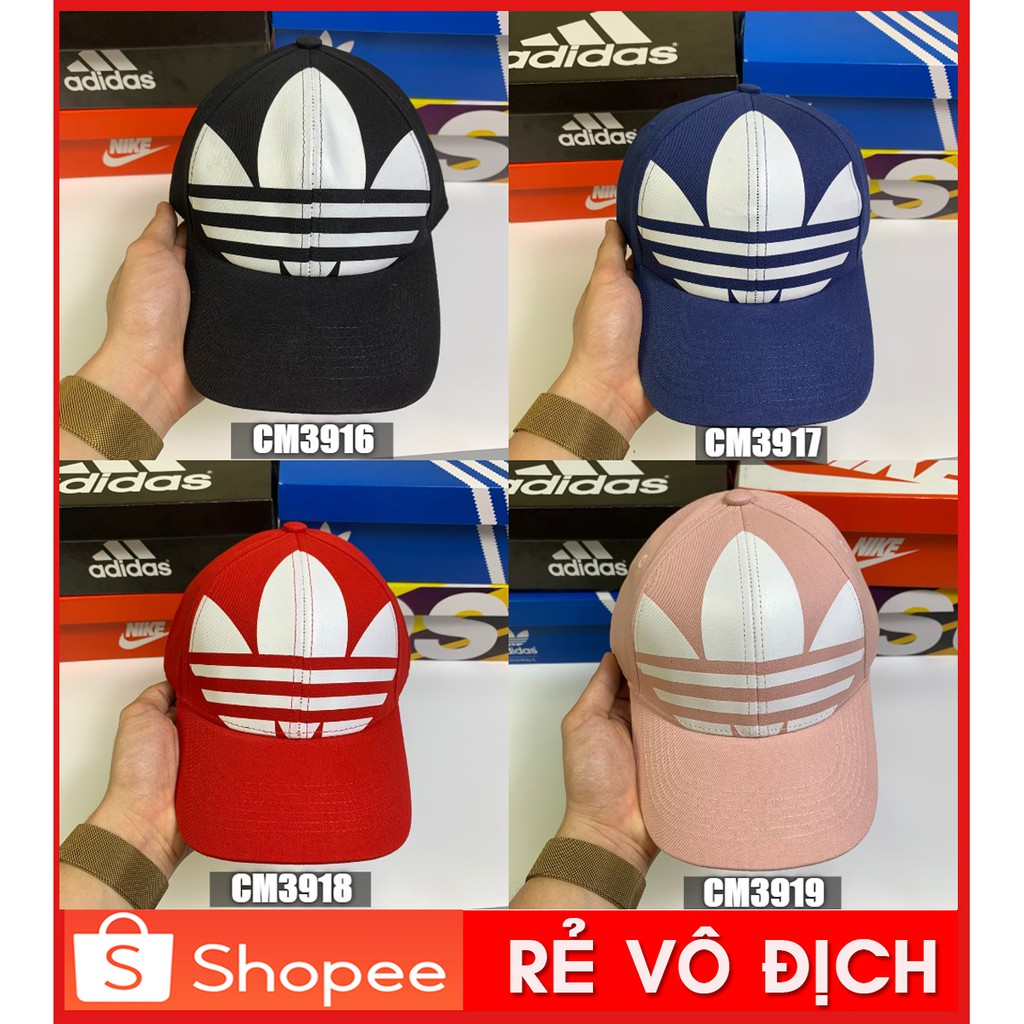 FREESHIP + VIDEO THẬT  Mũ Adidas Originals RELAXED BIG TREFOIL HAT - Full Màu CM3916 | CAM KẾT 100% CHẤT LƯỢNG NHẤT