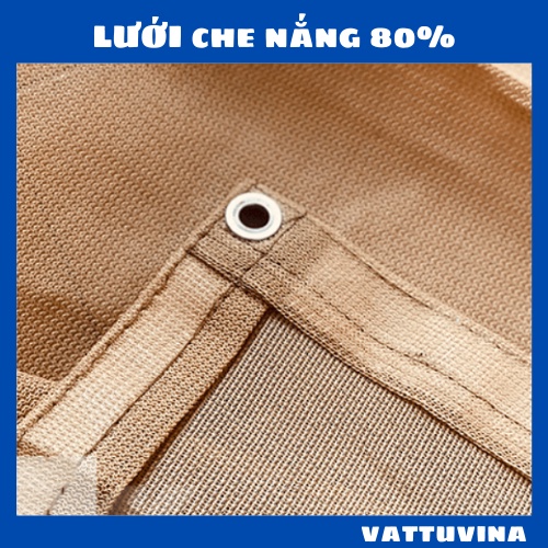 Lưới Che nắng Màu Vàng Cát, Lưới Che Ban Công 80% Nắng Vattuvina