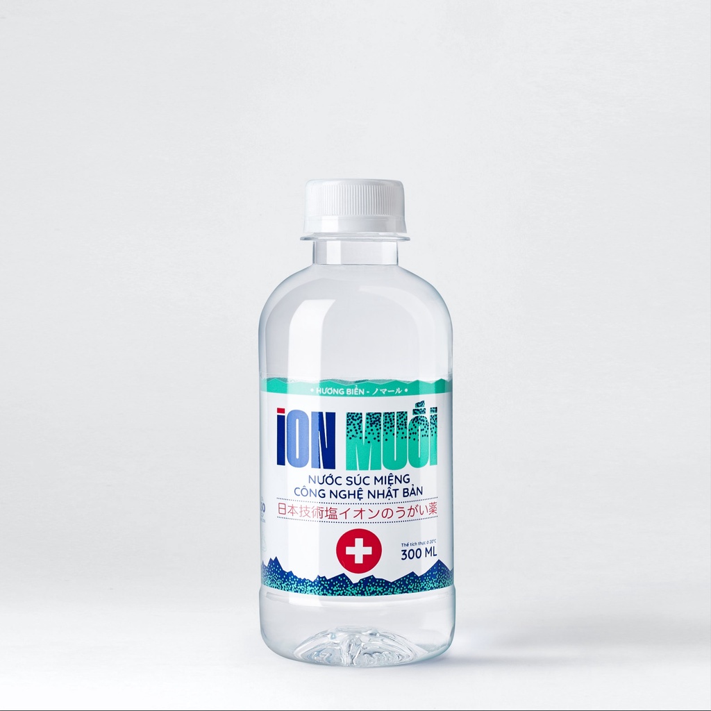 Chai 300ml nước súc miệng ion muối Fujiwa - hương biển