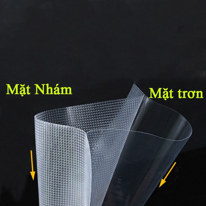 Cuộn túi hút chân không 1 mặt nhám kích thước 15x500 cm dùng cho mọi máy hút chân không