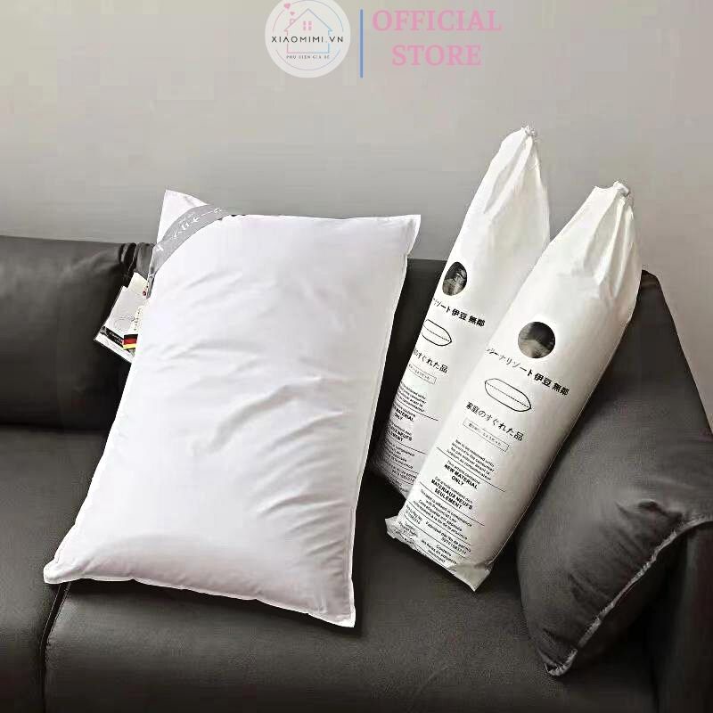 Ruột gối bông lông vũ Nhật Bản lõi mềm kháng khuẩn không mùi kích thước 50x70 cm giúp ngủ ngon giấc XIAOMIMI D1.110