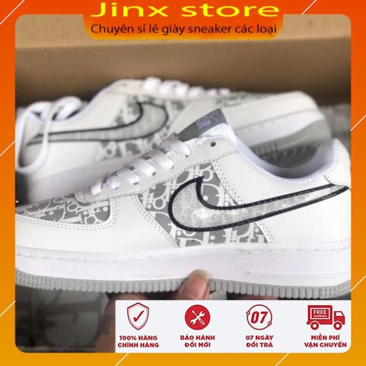 FALE Xả sale lớn nhất 12-12 Giày thể thao sneaker af1 kết hợp dio đế xám full size, full bill box hàng 1:1 ¹ new L !