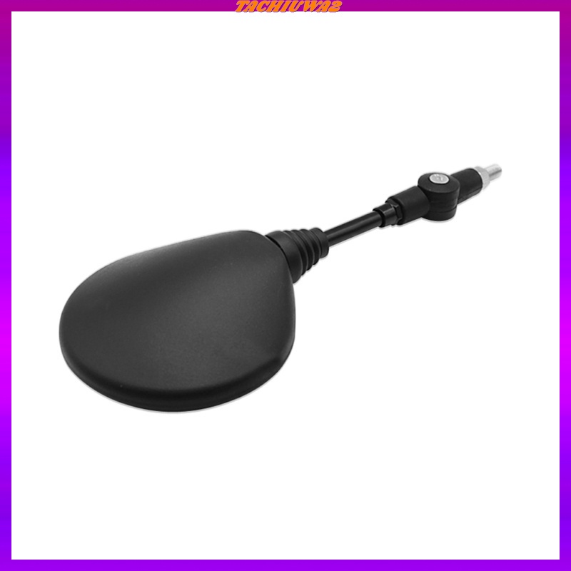 1 Cặp Gương Chiếu Hậu Tròn Màu Đen Gấp Được 8mm / 10mm Thông Dụng Cho Xe Máy Tachiuwa2