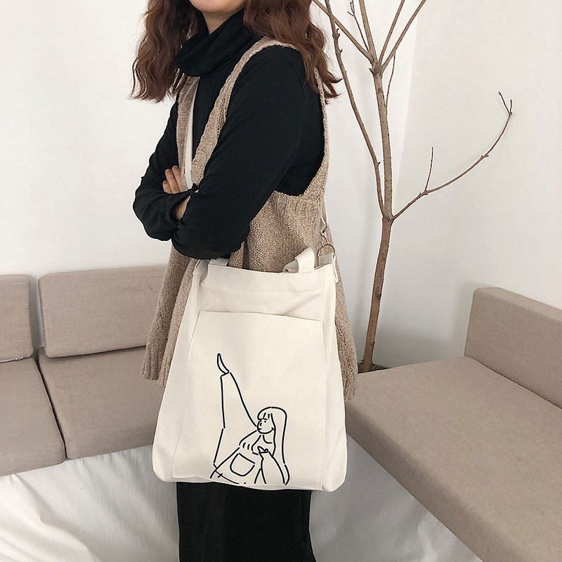 TÚI TOTE ULZZANG PHONG CÁCH DAB PHỔ BIẾN