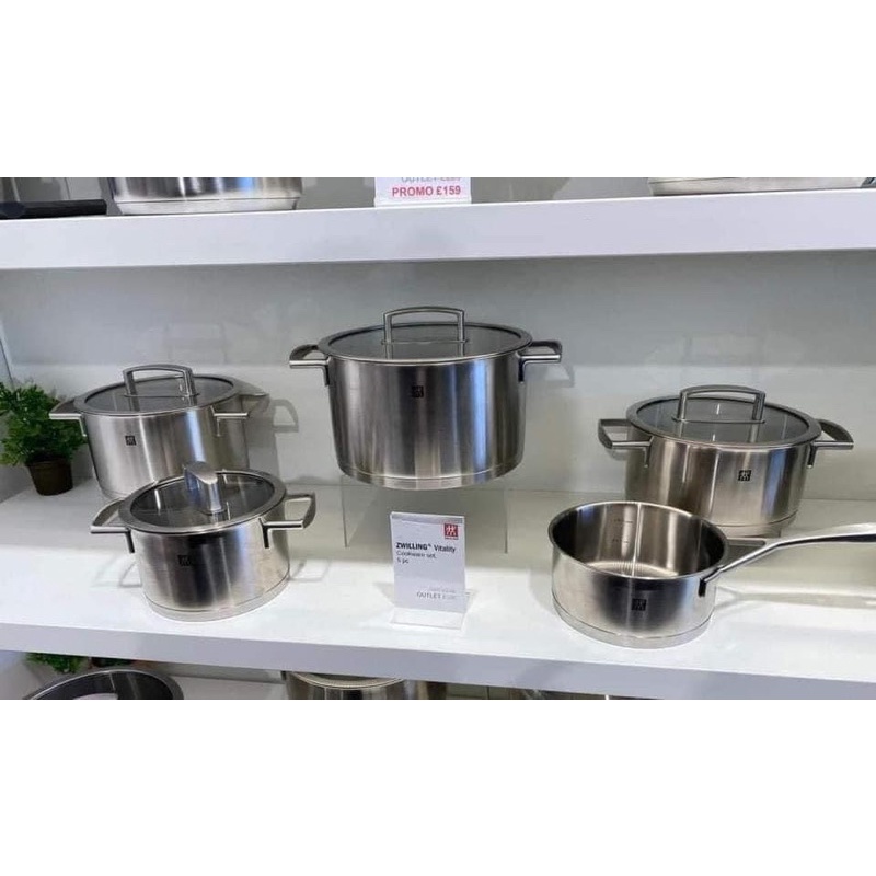 🇩🇪HÀNG ĐỨC-BỘ NỒI CAO CẤP ZWILLING VITALITY 5 MÓN DÙNG ĐƯỢC BẾP TỪ - BỀN ĐẸP SANG TRỌNG TỪ ĐỨC